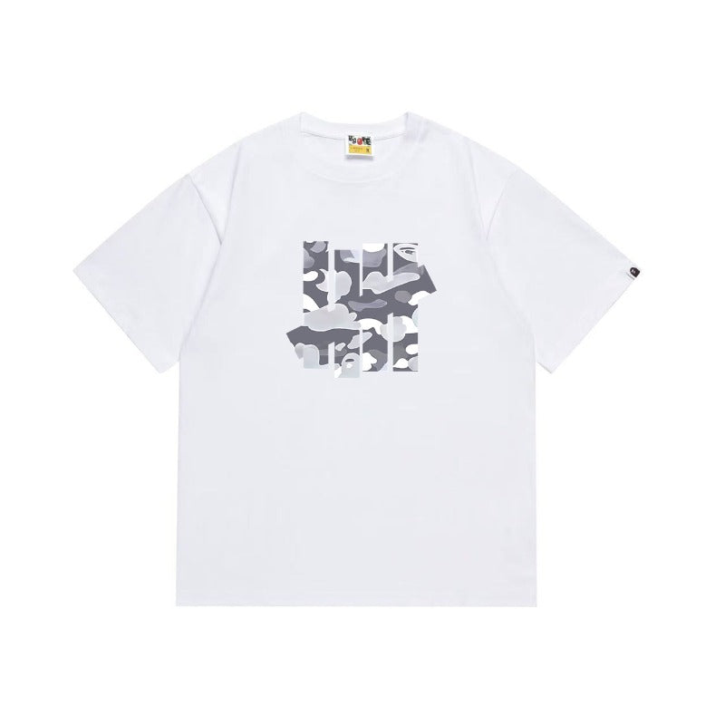 Bathing Shark and ape head print T Shirts NextBlock