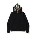 Bathing Shark and ape head print Hoodie Camouflage Cardigan Men's and Women's Sweater Hoodie Coat NextBlock