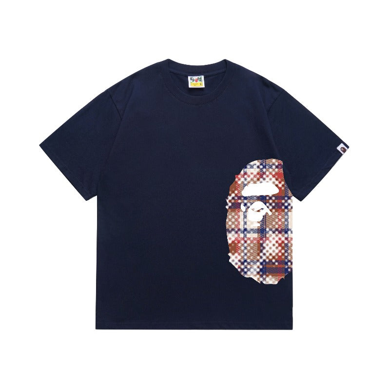 Bathing Shark and ape head print T Shirts NextBlock