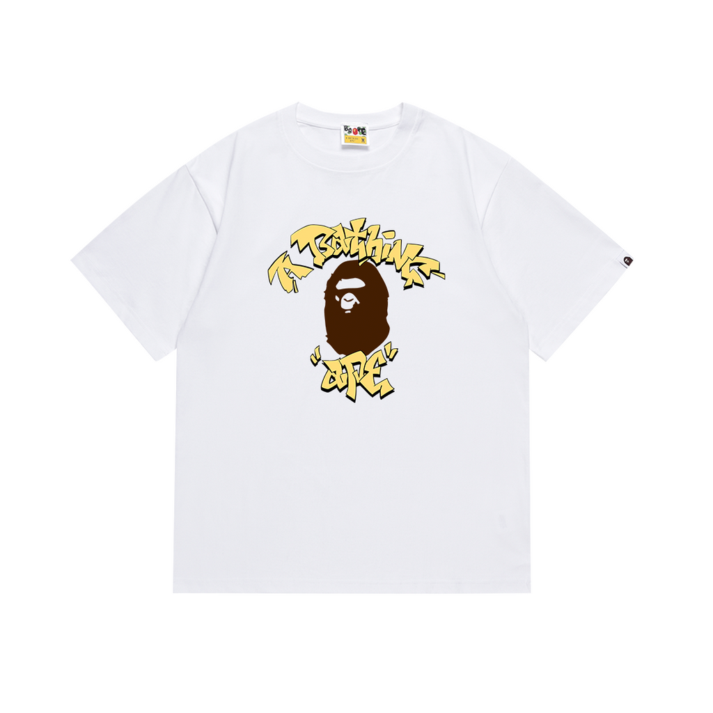 Bathing Shark and ape head print T Shirts NextBlock