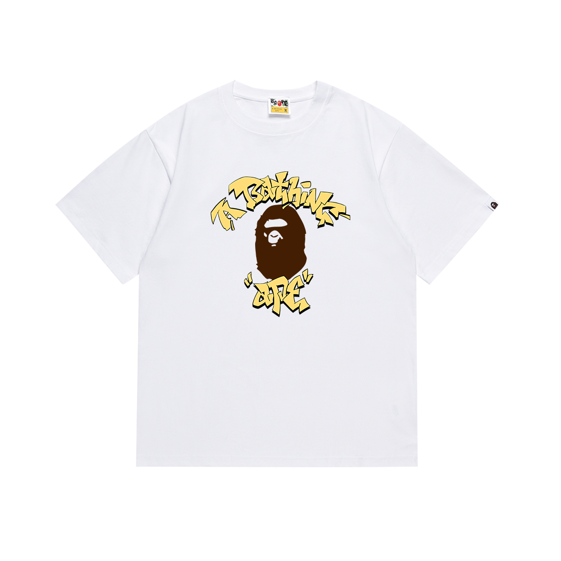 Bathing Shark and ape head print T Shirts NextBlock