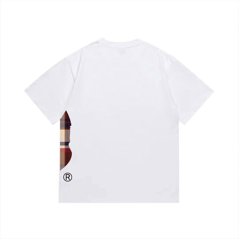 Bathing Shark and ape head print T Shirts NextBlock