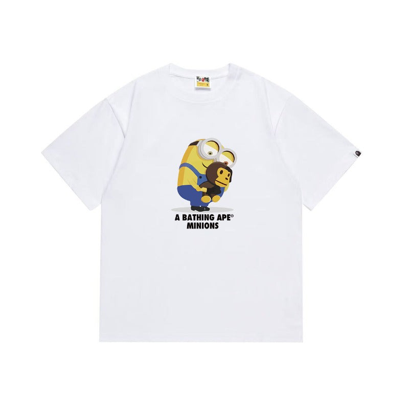 Bathing Shark and ape head print T Shirts NextBlock