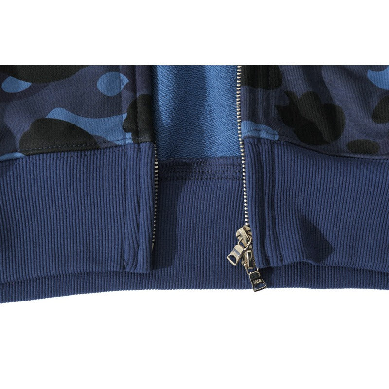 Ape Hoodie Camouflage Two Hat Cardigan Zipper NextBlock