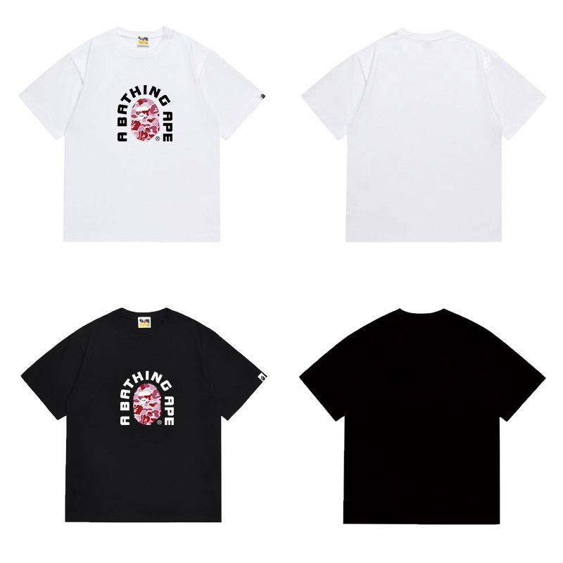 Bathing Shark and ape head print T Shirts NextBlock