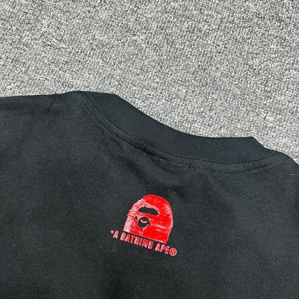 Bathing Shark and ape head print T-Shirt NextBlock