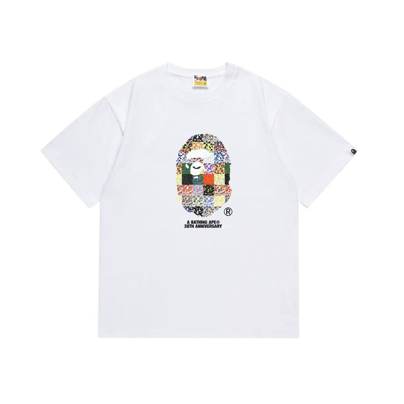 Bathing Shark and ape head print T Shirts NextBlock
