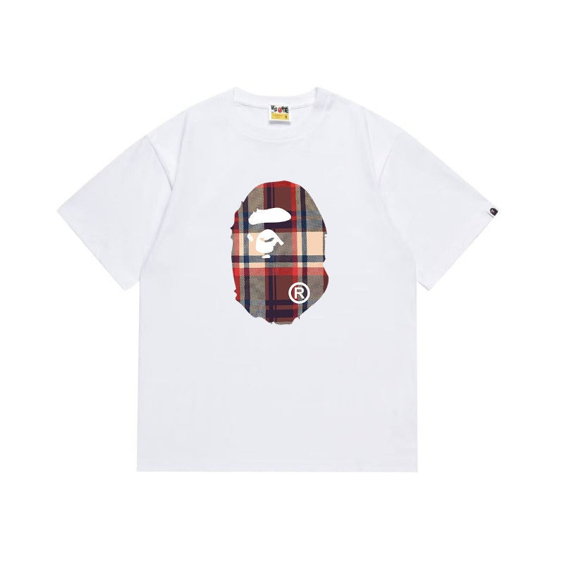 Bathing Shark and ape head print T Shirts NextBlock