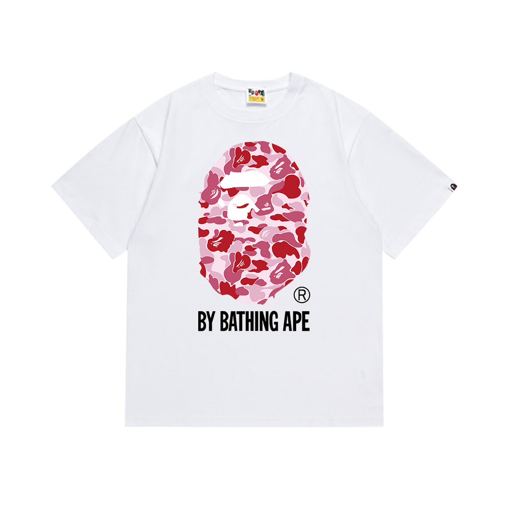 Bathing Shark and ape head print T-Shirt NextBlock