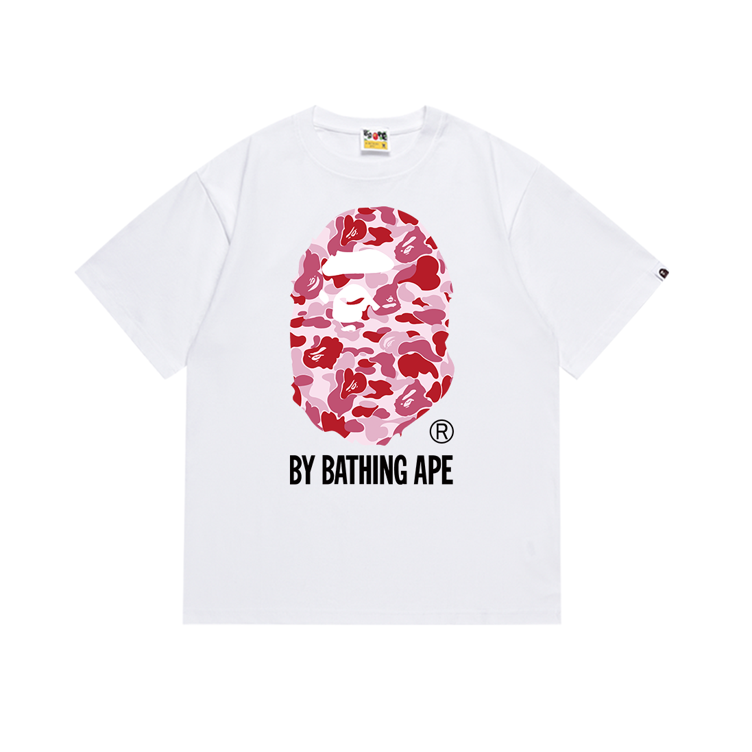 Bathing Shark and ape head print T-Shirt NextBlock
