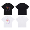 Bathing Shark and ape head print T-Shirt NextBlock