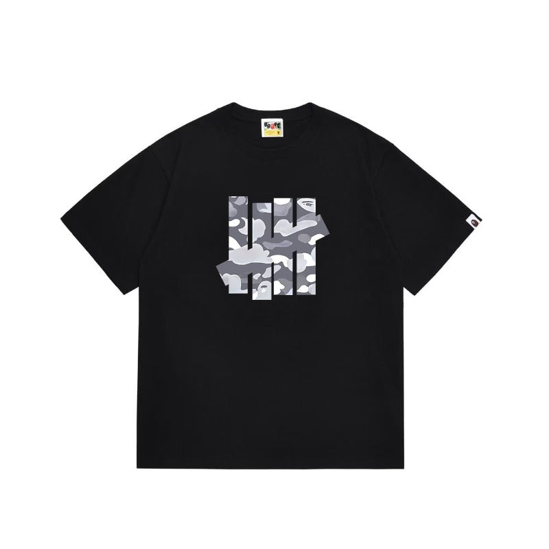 Bathing Shark and ape head print T Shirts NextBlock