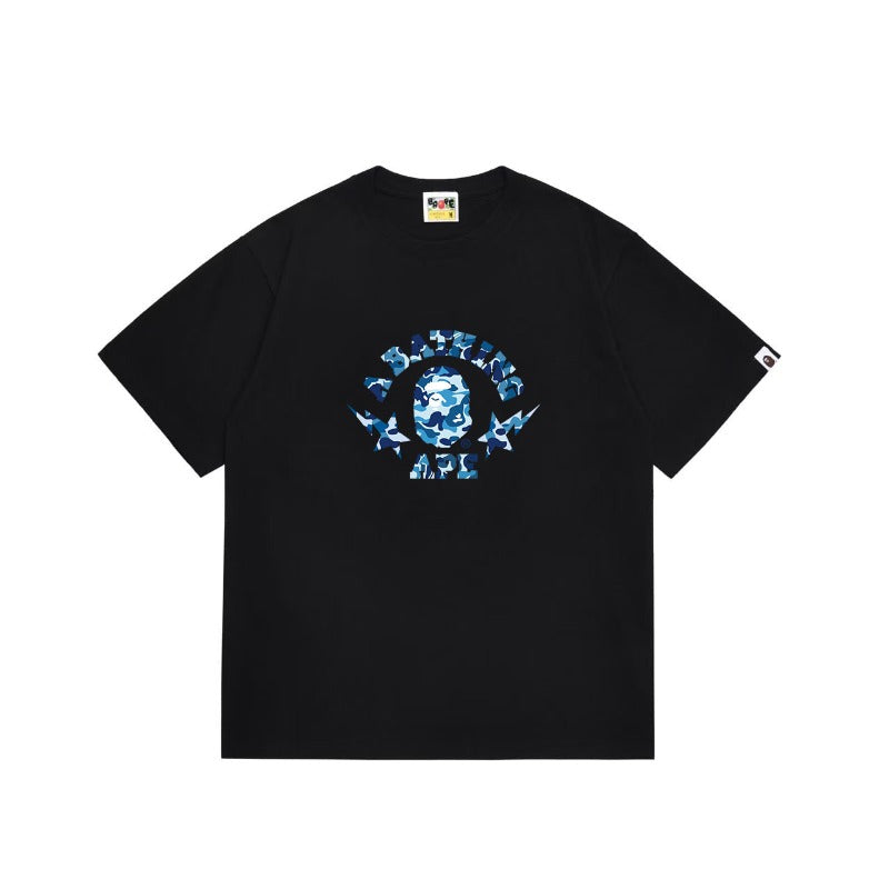 Bathing Shark and ape head print T Shirts NextBlock