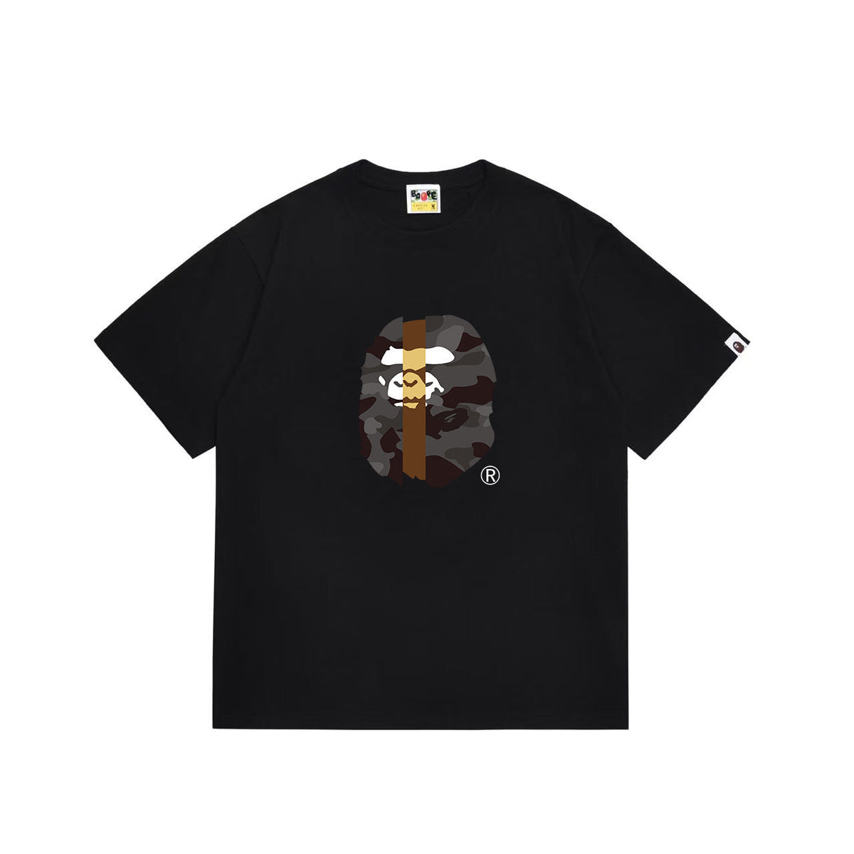 Bathing Shark and ape head print T Shirts NextBlock