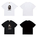Bathing Shark and ape head print T Shirts NextBlock