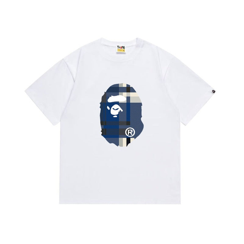 Bathing Shark and ape head print T Shirts NextBlock