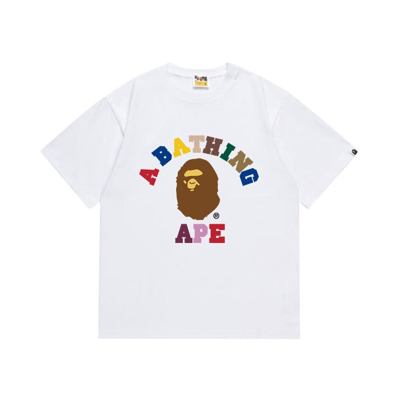 Bathing Shark and ape head print T Shirts NextBlock