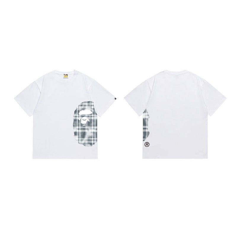 Bathing Shark and ape head print T Shirts NextBlock
