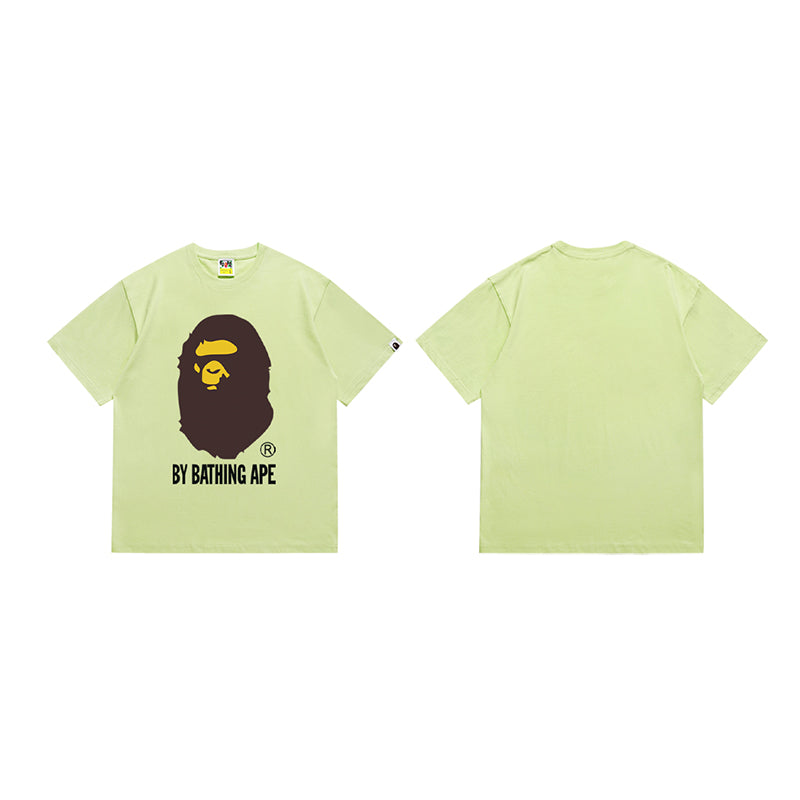 Bathing Shark and ape head print T Shirt NextBlock