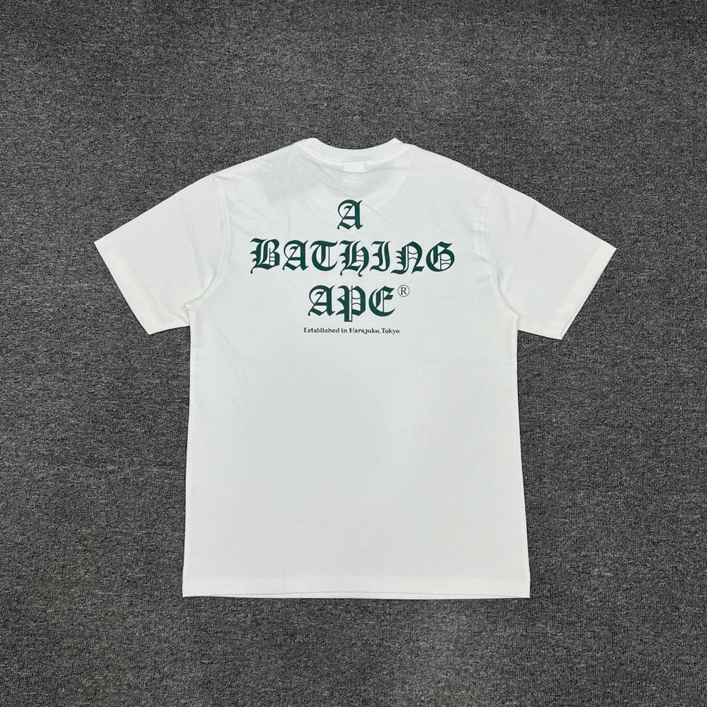 Bathing Shark and ape head print T-Shirt NextBlock