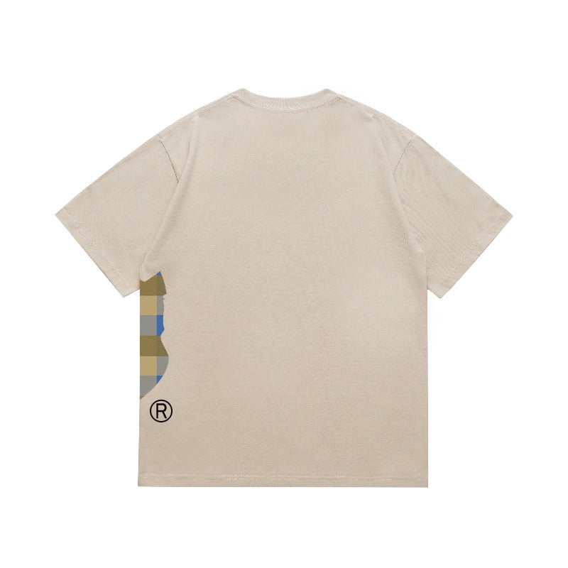 Bathing Shark and ape head print T Shirts NextBlock