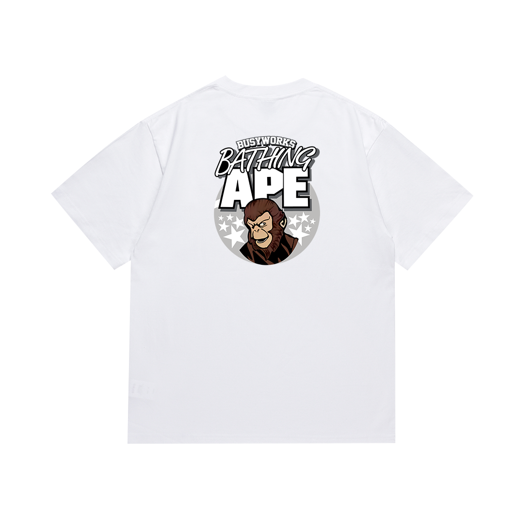Bathing Shark and ape head print T Shirts NextBlock