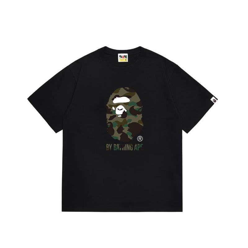 Bathing Shark and ape head print T Shirts NextBlock