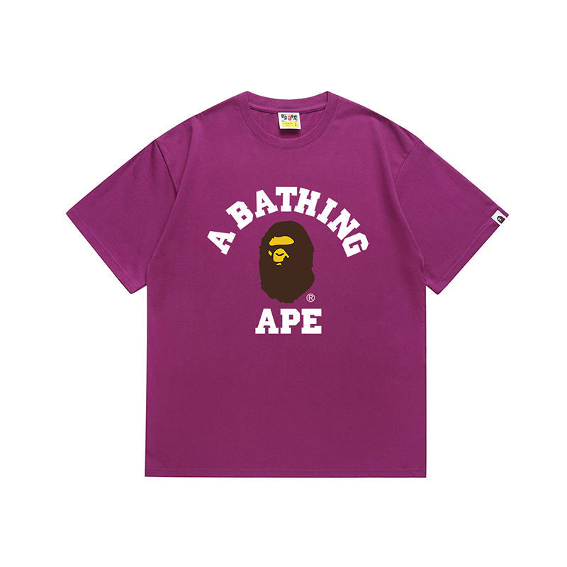 Bathing Shark and ape head print T Shirt NextBlock