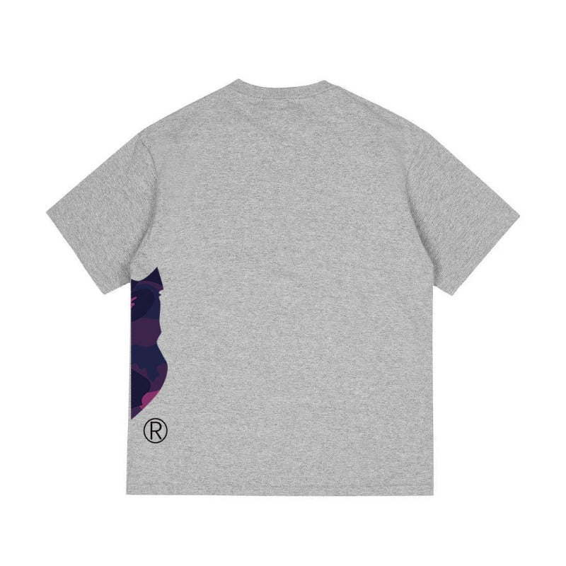 Bathing Shark and ape head print T Shirts NextBlock