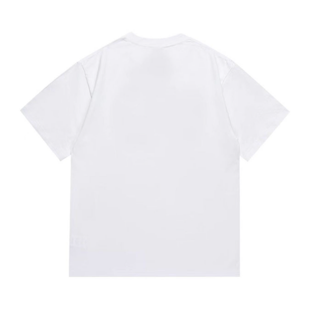 Bathing Shark and ape head print T-Shirt NextBlock