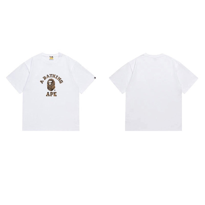 Bathing Shark and ape head print T Shirts NextBlock