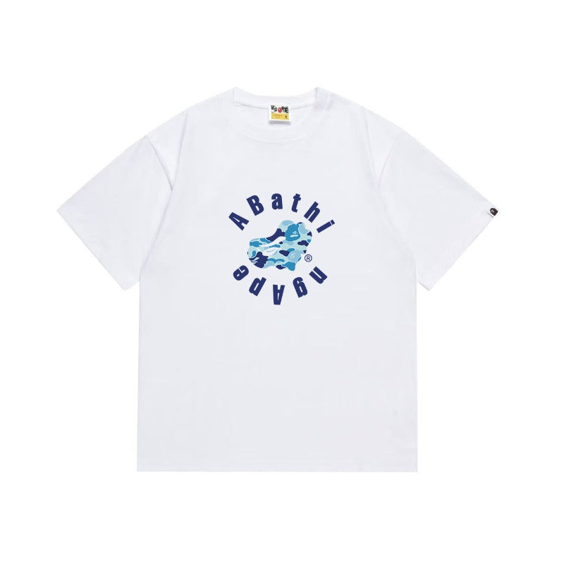 Bathing Shark and ape head print T Shirts NextBlock