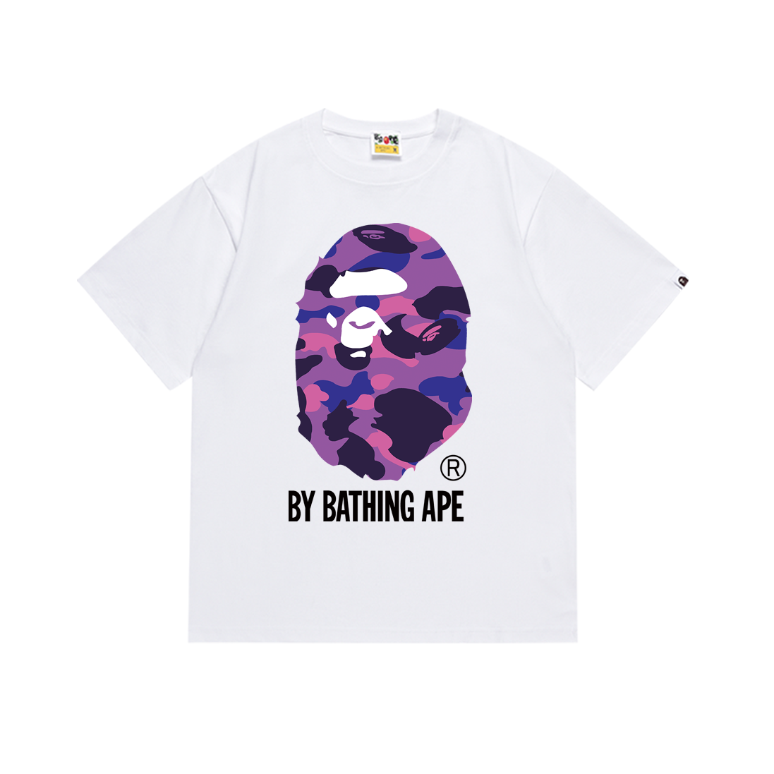 Bathing Shark and ape head print T-Shirt NextBlock