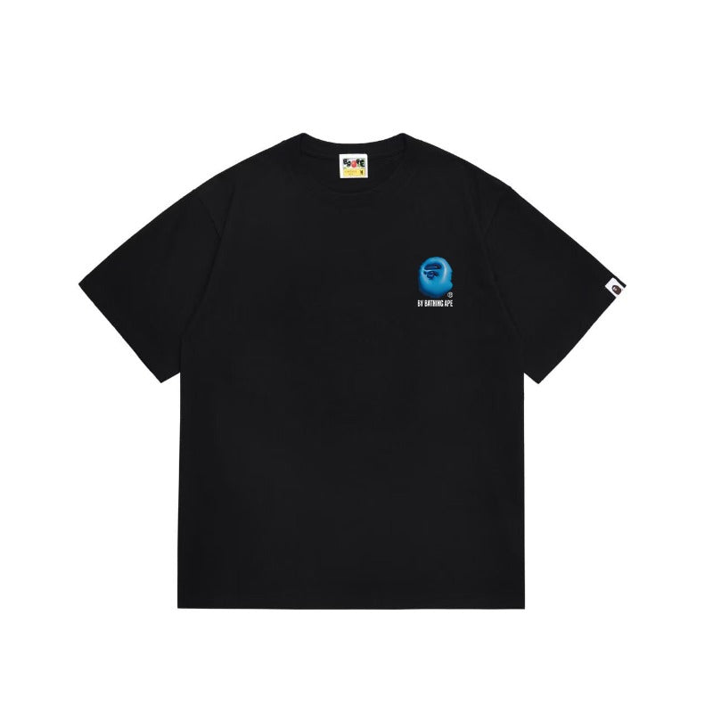 Bathing Shark and ape head print T Shirts NextBlock