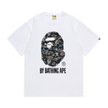 Bathing Shark and ape head print T-Shirt NextBlock