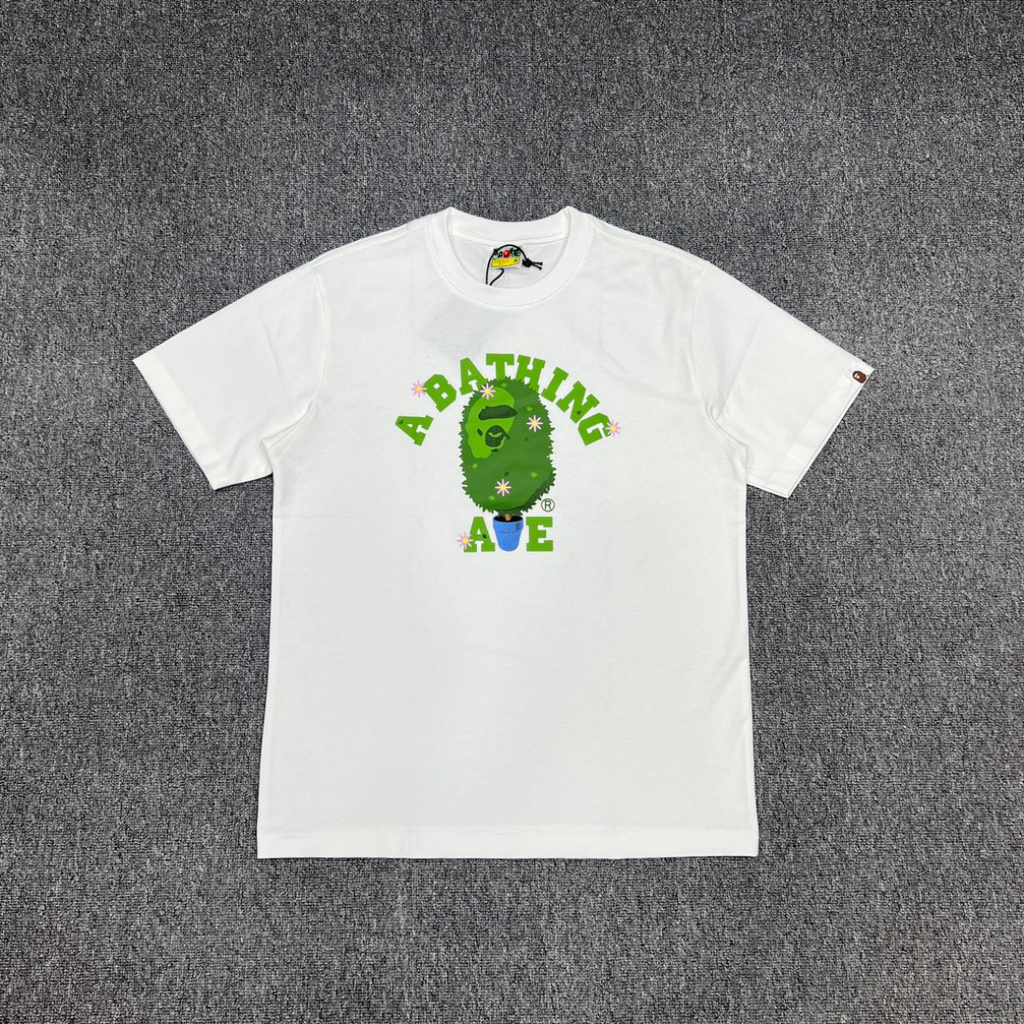 Bathing Shark and ape head print T-Shirt NextBlock