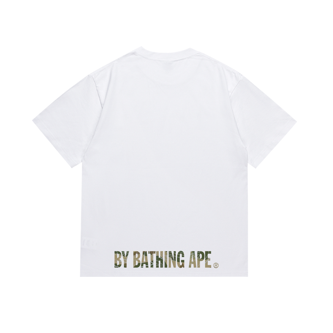 Bathing Shark and ape head print T-Shirt NextBlock