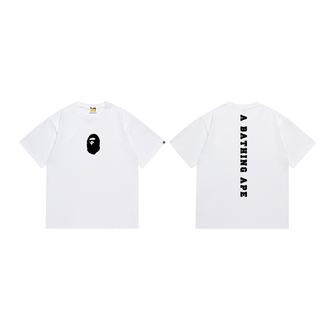 Bathing Shark and ape head print T-Shirt NextBlock