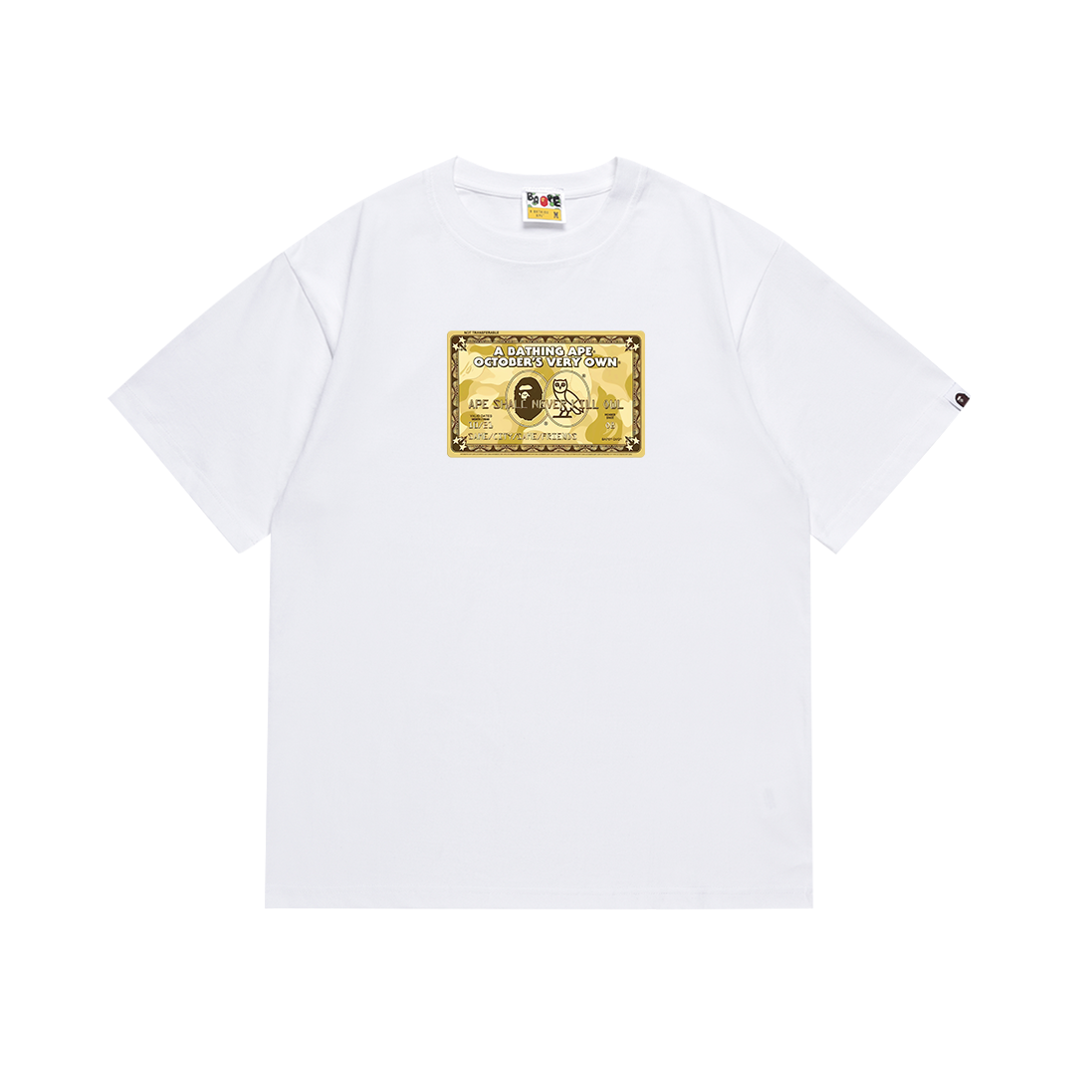 Bathing Shark and ape head print T-Shirt NextBlock