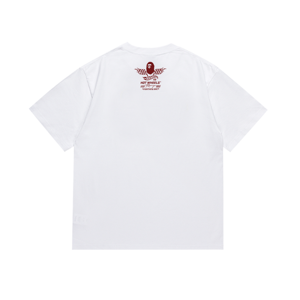 Bathing Shark and ape head print T-Shirt NextBlock