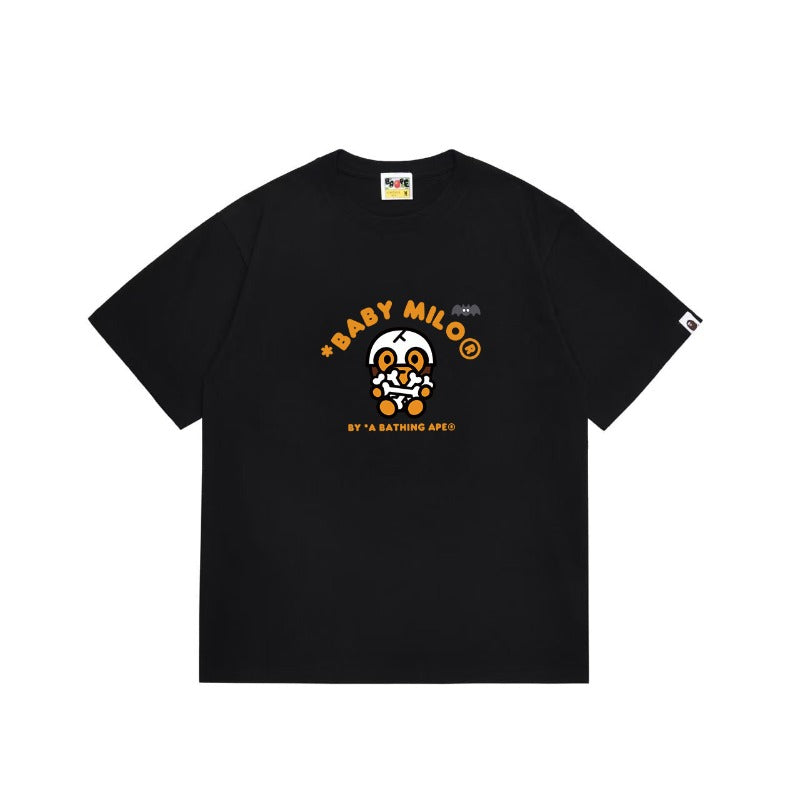 Bathing Shark and ape head print T Shirts NextBlock