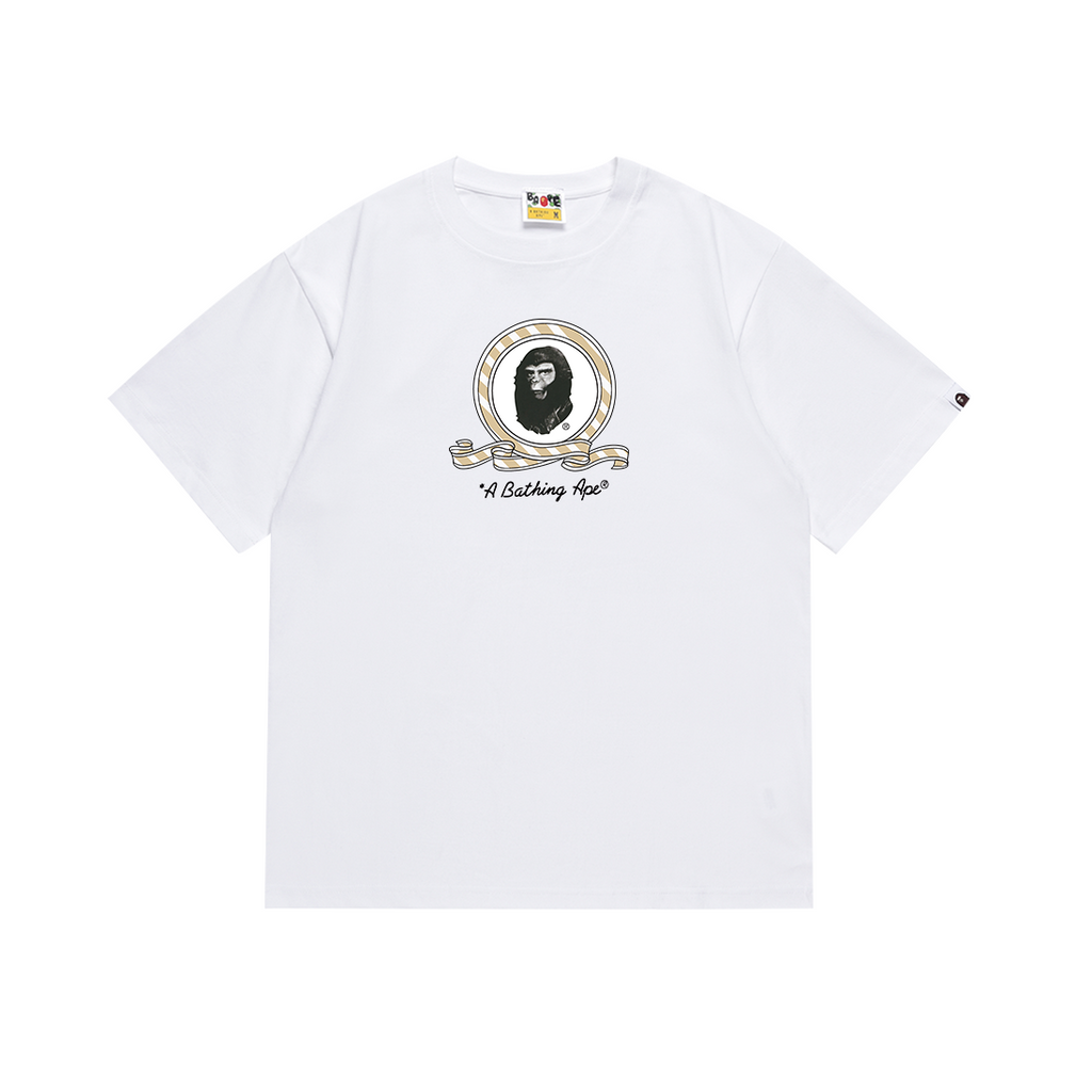 Bathing Shark and ape head print T Shirts NextBlock
