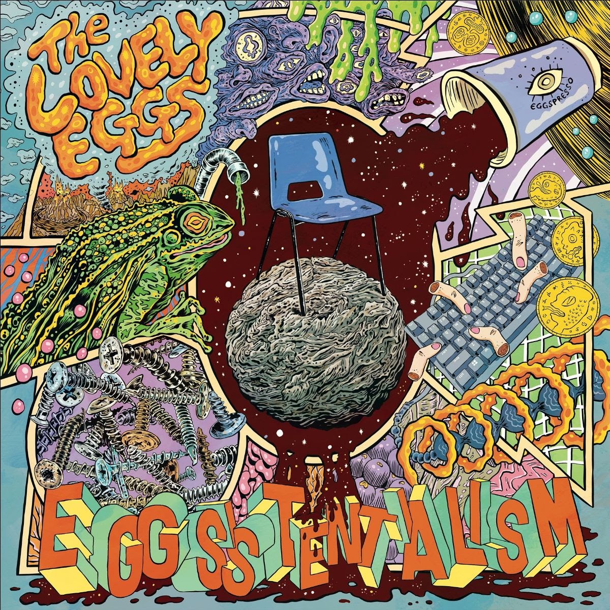 The Lovely Eggs - Eggsistentialism (LP, blue with coffee splatter vinyl)