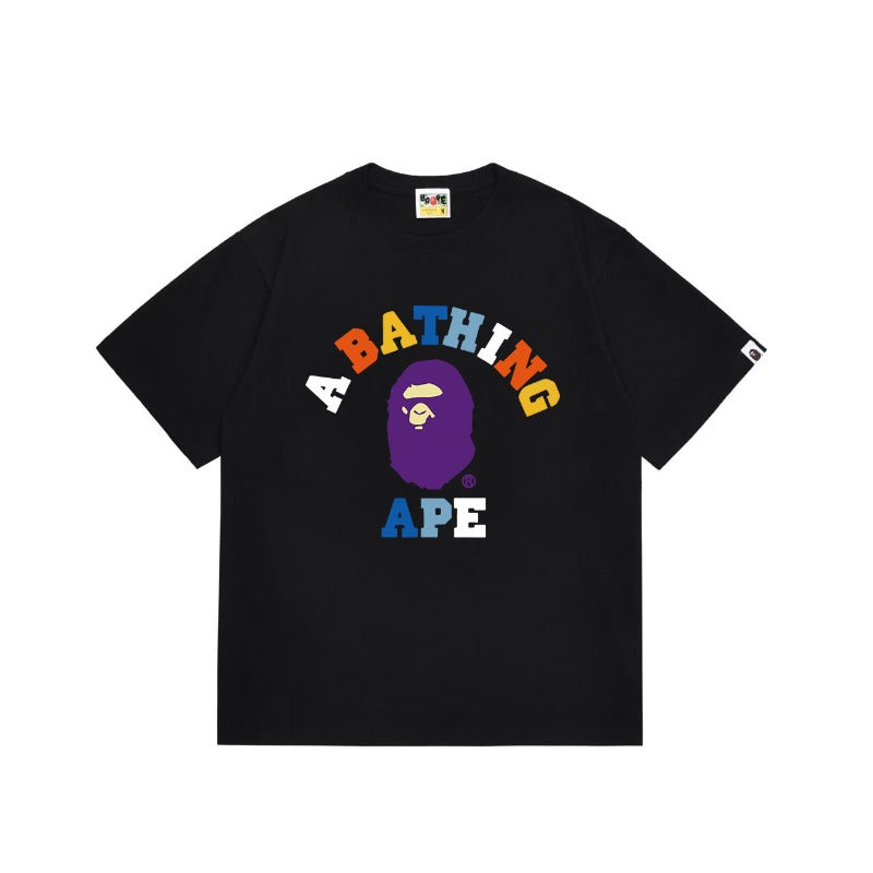 Bathing Shark and ape head print T Shirts NextBlock