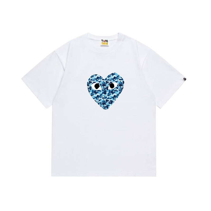 Bathing Shark and ape head print T Shirts NextBlock