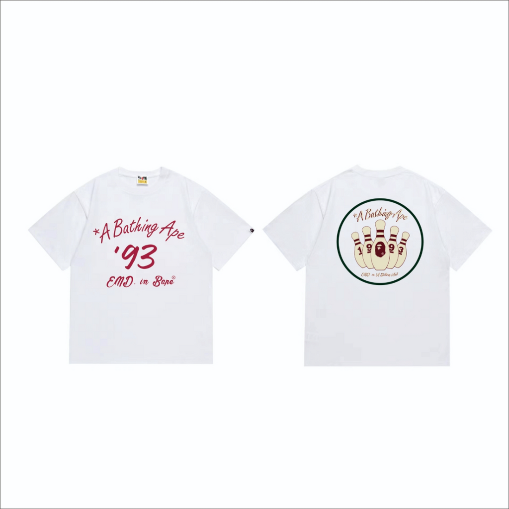 Bathing Shark and ape head print T-Shirt NextBlock