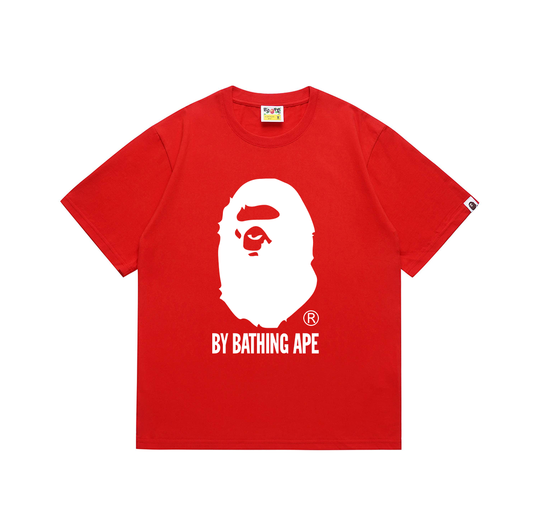 Bathing Shark and ape head print T-Shirt NextBlock