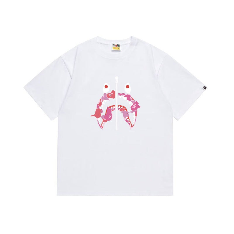 Bathing Shark and ape head print T Shirts NextBlock