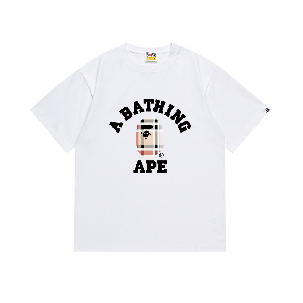 Bathing Shark and ape head print T-Shirt NextBlock