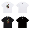 Bathing Shark and ape head print T Shirts NextBlock